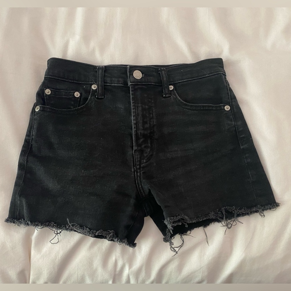 Gap denim black cutoffs